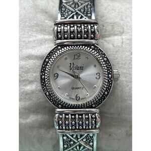 Vivani Silver Tone Women’s Cuff Watch